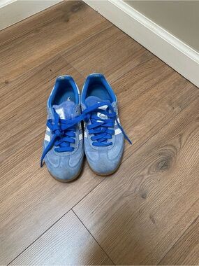 adidas Blue Women's Sneakers with White Stripes
